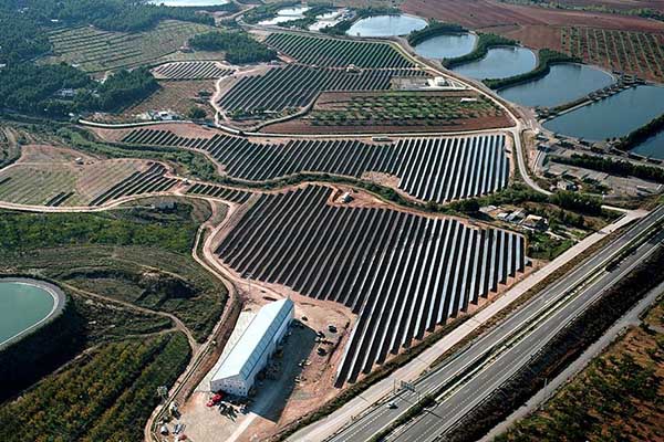 Parque Solar EDAR Bullas (Murcia), con una potencia de 200KW